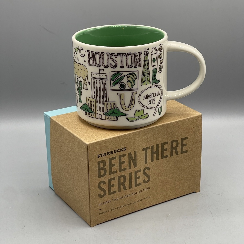Starbucks Mug Houston Texas Been There Series 14oz Stackable Discontinued